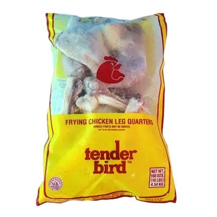 Carne de Pollo/Paquete de cuartos de pollo Tender Bird 4.54Kg/10.0Lb