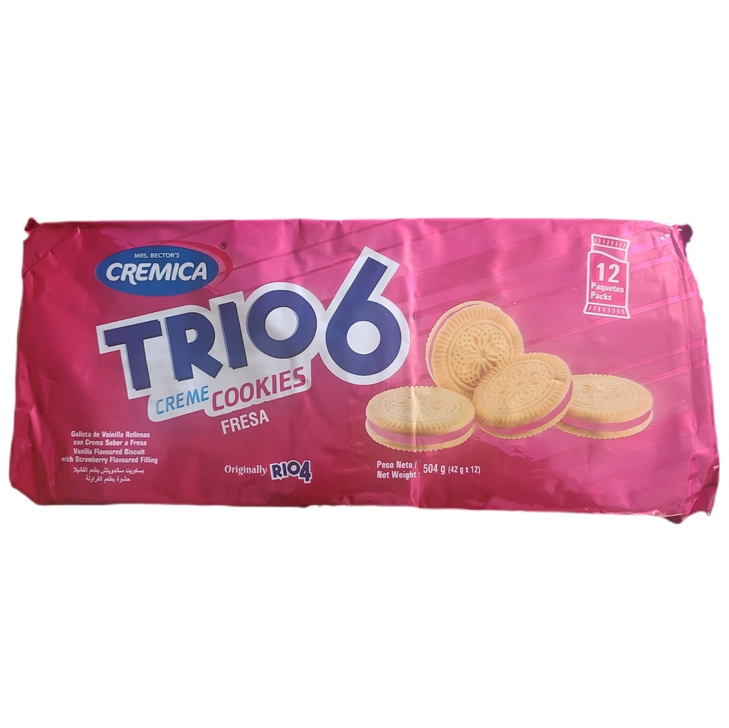 Galletas de fresa 12 paquetes 504g